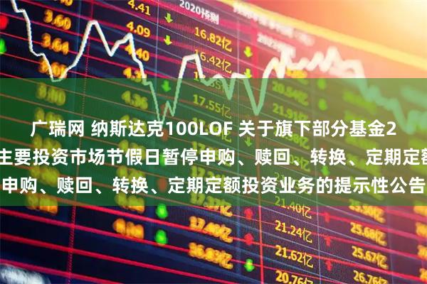 广瑞网 纳斯达克100LOF 关于旗下部分基金2025年11月27日因境外主要投资市场节假日暂停申购、赎回、转换、定期定额投资业务的提示性公告